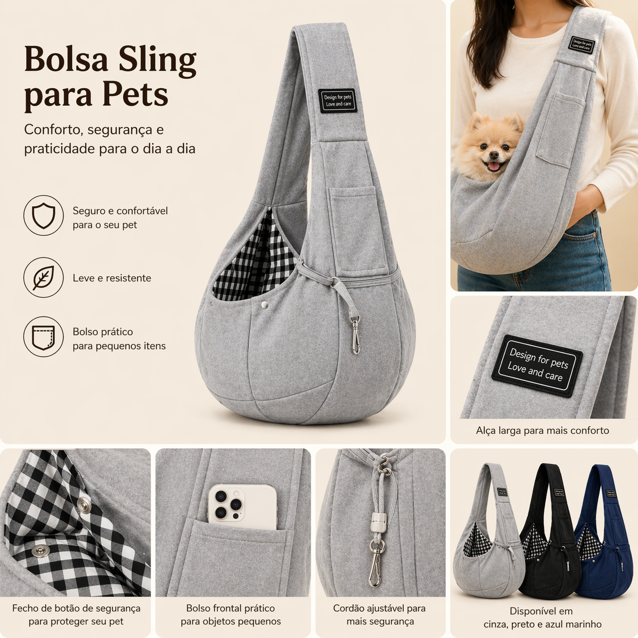 Bolsa Transporte para Cachorro e Gato  – Conforto e Segurança no Dia a Dia